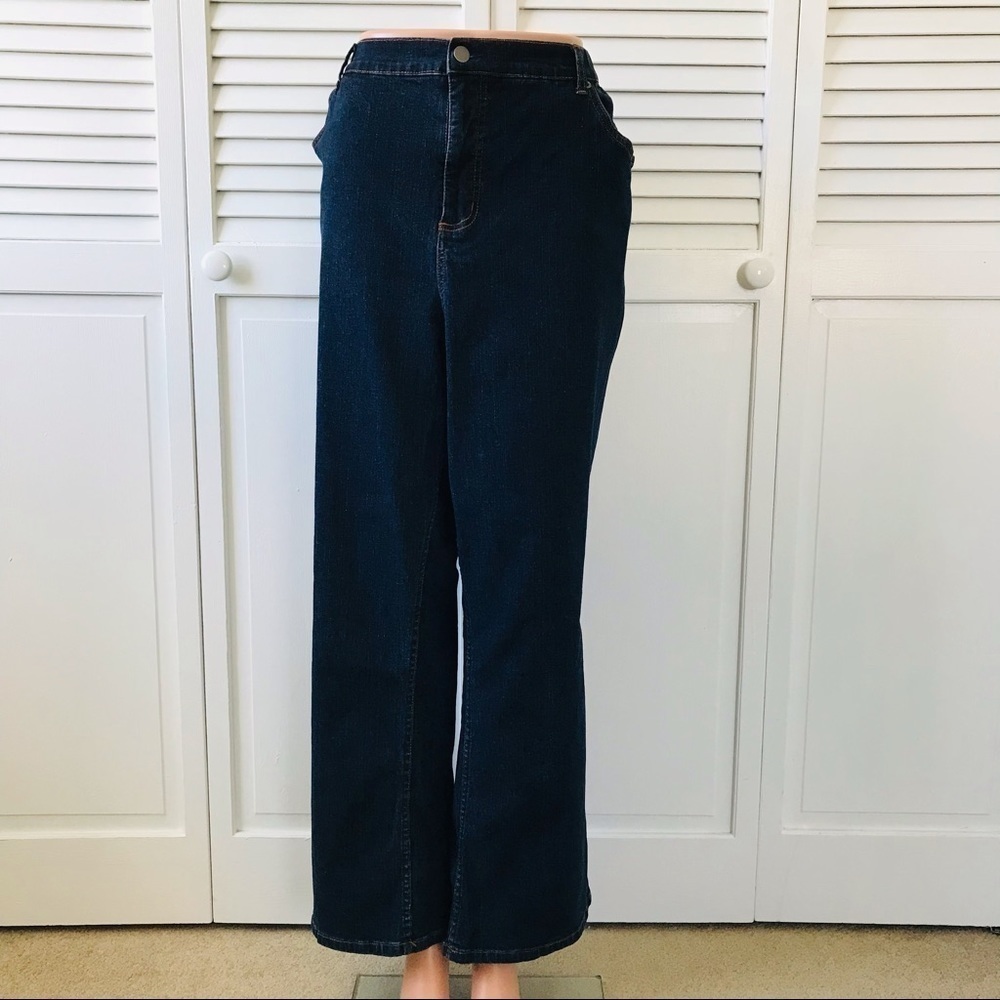 2/$25 D & CO Dark Blue Elastic Waist Jeans Size P2X